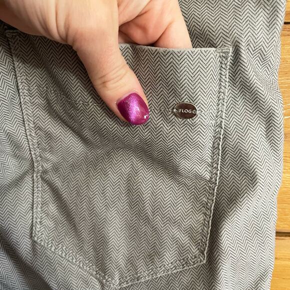 Bevy Flog Flog Herringbone Gray Drawstring Pants Size 27 - Picture 5 of 8